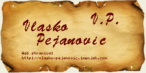 Vlaško Pejanović vizit kartica